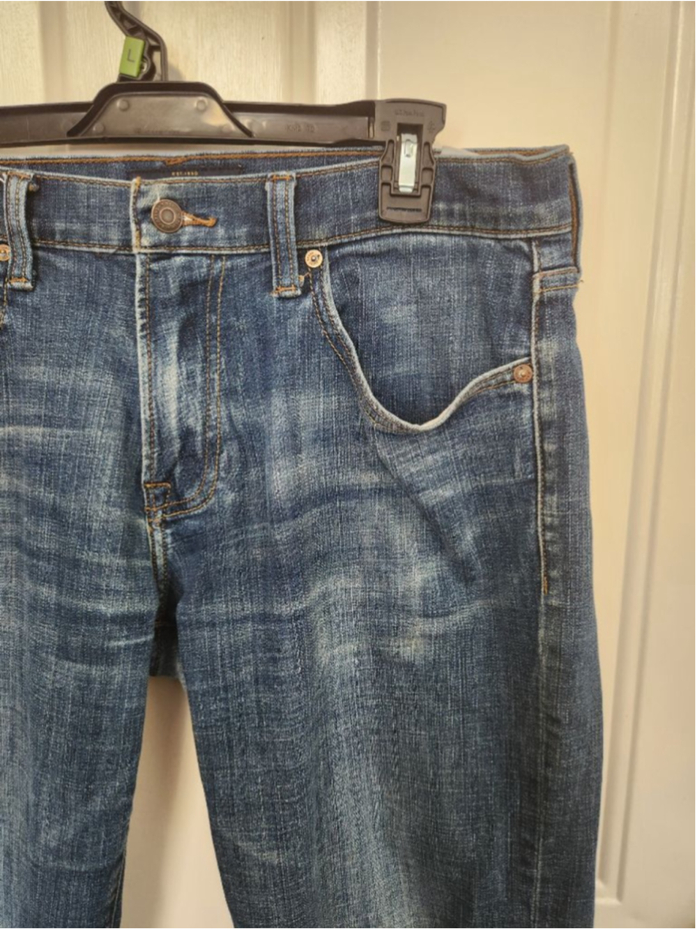 Lucky Brand Blue Slim Straight Jeans Waist 32 Inseam 30 - Picture 3 of 12